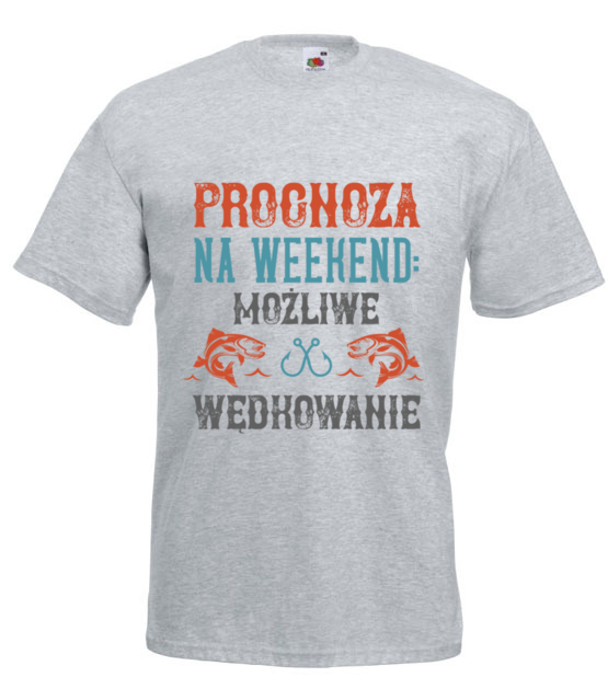 Wedkarska prognoza koszulka z nadrukiem dla wedkarza mezczyzna jipi pl 1763 6
