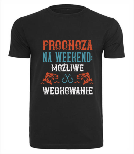 Wedkarska prognoza koszulka z nadrukiem dla wedkarza mezczyzna jipi pl 1764 1