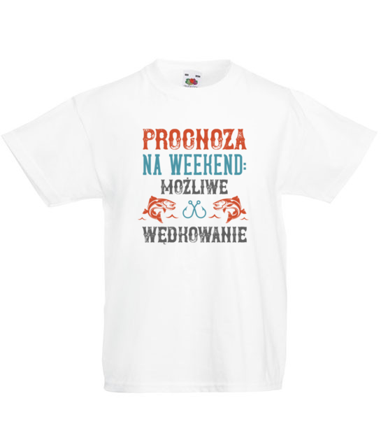 Wedkarska prognoza koszulka z nadrukiem dla wedkarza dziecko jipi pl 1763 83