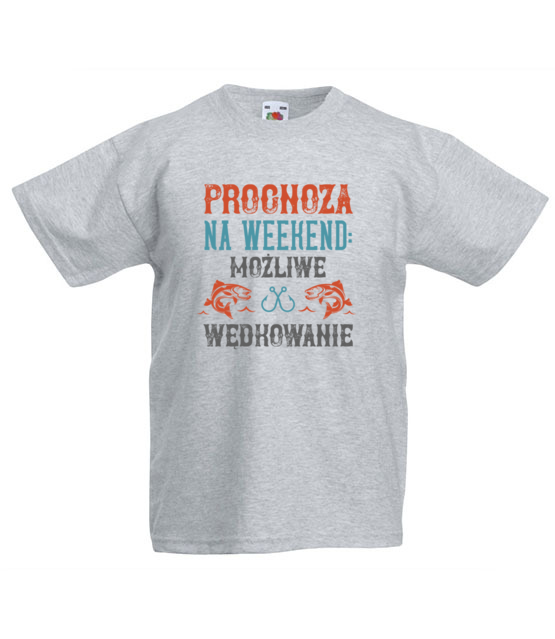 Wedkarska prognoza koszulka z nadrukiem dla wedkarza dziecko jipi pl 1763 87