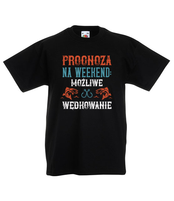 Wedkarska prognoza koszulka z nadrukiem dla wedkarza dziecko jipi pl 1764 82