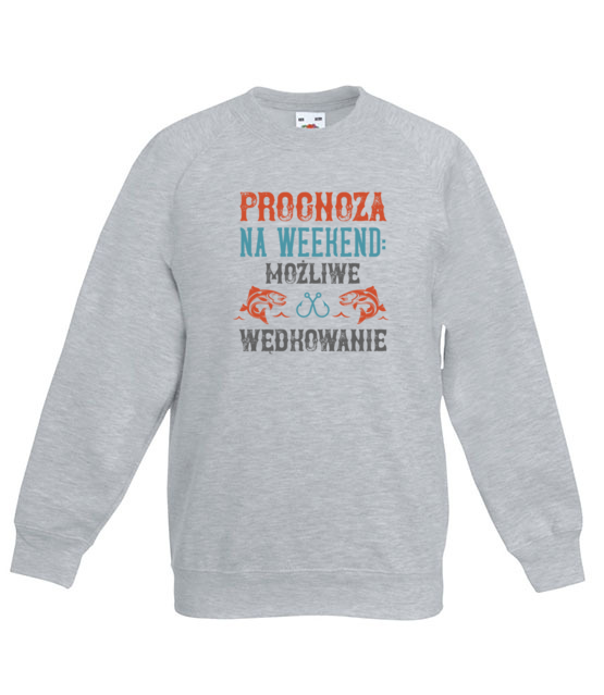 Wedkarska prognoza bluza z nadrukiem dla wedkarza dziecko jipi pl 1763 128