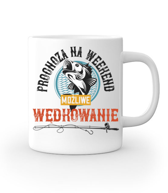 Każda pogoda dobra na wędkowanie - Kubek z nadrukiem - dla wędkarza - Gadżety