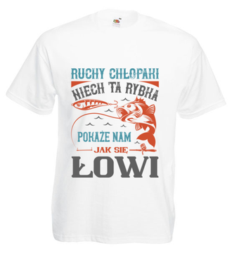 Koszulki dla ekipy wędkarskiej - Koszulka z nadrukiem - dla wędkarza - Męska