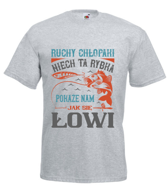 Koszulki dla ekipy wędkarskiej - Koszulka z nadrukiem - dla wędkarza - Męska