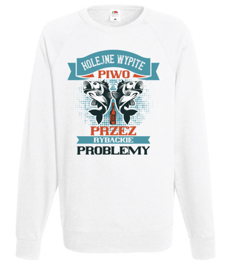 Koszulka na wędkarską modłę - Bluza z nadrukiem - dla wędkarza - Męska