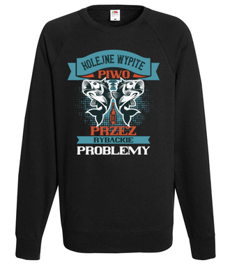 Koszulka na wędkarską modłę - Bluza z nadrukiem - dla wędkarza - Męska