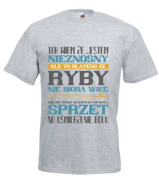 Na zly humor koszulka wedkarska koszulka z nadrukiem dla wedkarza mezczyzna jipi pl 1771 6