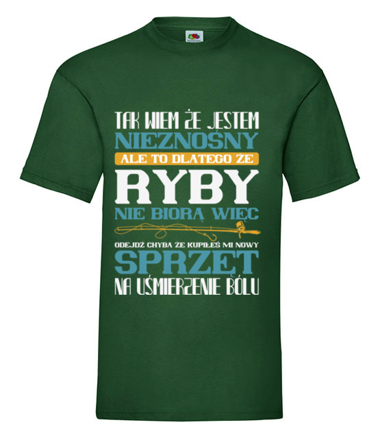 Na zly humor koszulka wedkarska koszulka z nadrukiem dla wedkarza mezczyzna jipi pl 1772 188