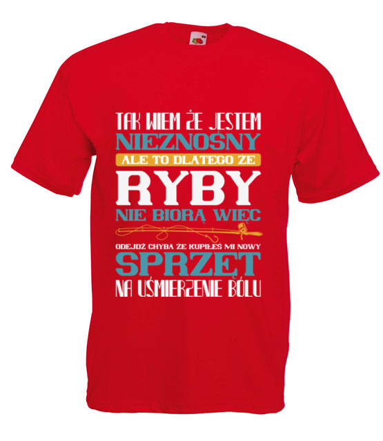 Na zly humor koszulka wedkarska koszulka z nadrukiem dla wedkarza mezczyzna jipi pl 1772 4