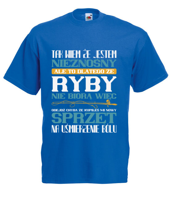 Na zly humor koszulka wedkarska koszulka z nadrukiem dla wedkarza mezczyzna jipi pl 1772 5
