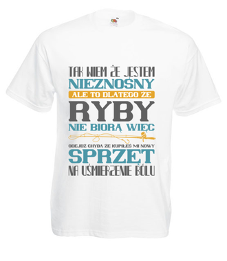 Na zły humor – koszulka wędkarska - Koszulka z nadrukiem - dla wędkarza - Męska