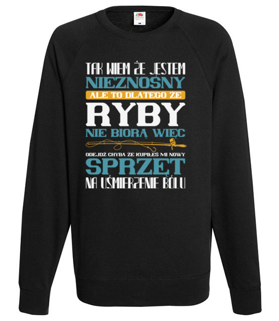 Na zly humor koszulka wedkarska bluza z nadrukiem dla wedkarza mezczyzna jipi pl 1772 107