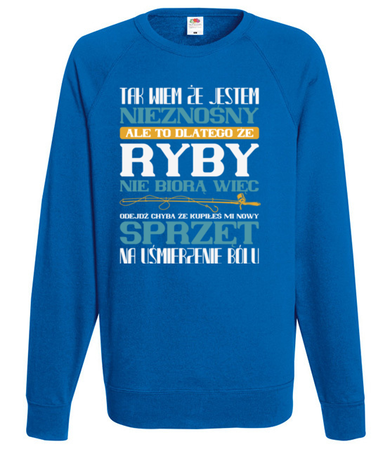 Na zly humor koszulka wedkarska bluza z nadrukiem dla wedkarza mezczyzna jipi pl 1772 109