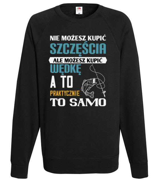Synonim szczescia bluza z nadrukiem dla wedkarza mezczyzna jipi pl 1776 107