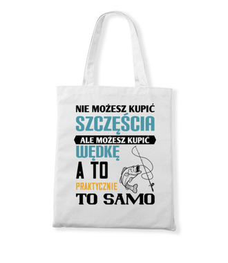 Synonim szczęścia? - Torba z nadrukiem - dla wędkarza - Gadżety