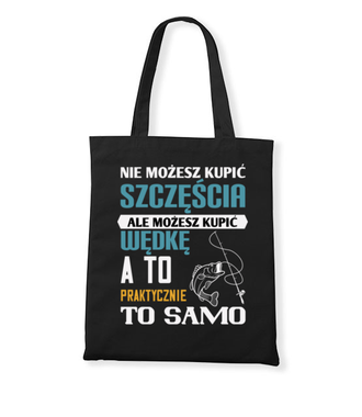 Synonim szczęścia? - Torba z nadrukiem - dla wędkarza - Gadżety