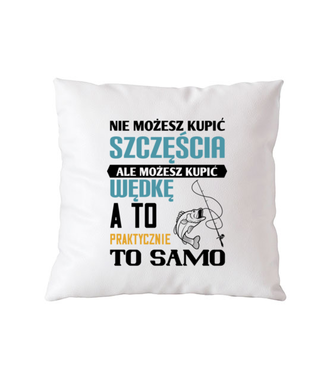 Synonim szczęścia? - Poduszka z nadrukiem - dla wędkarza - Gadżety