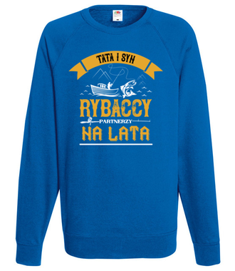 Wędkowanie pokoleniowe - Bluza z nadrukiem - dla wędkarza - Męska