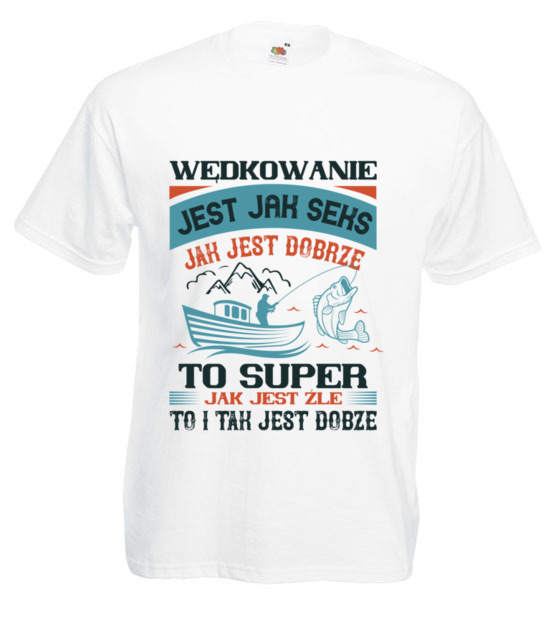 Wedkarskie madrosci zyciowe koszulka z nadrukiem dla wedkarza mezczyzna jipi pl 1785 2