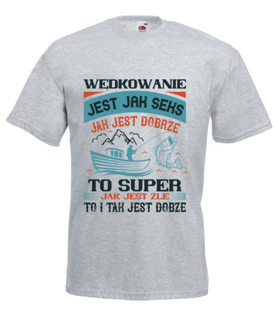 Wedkarskie madrosci zyciowe koszulka z nadrukiem dla wedkarza mezczyzna jipi pl 1785 6