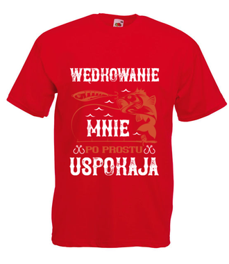 Wędkowanie koi nerwy - Koszulka z nadrukiem - dla wędkarza - Męska