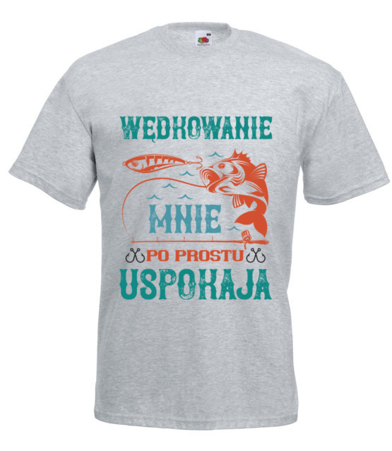 Wedkowanie koi nerwy koszulka z nadrukiem dla wedkarza mezczyzna jipi pl 1787 6