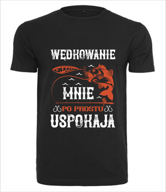 Wedkowanie koi nerwy koszulka z nadrukiem dla wedkarza mezczyzna jipi pl 1788 1