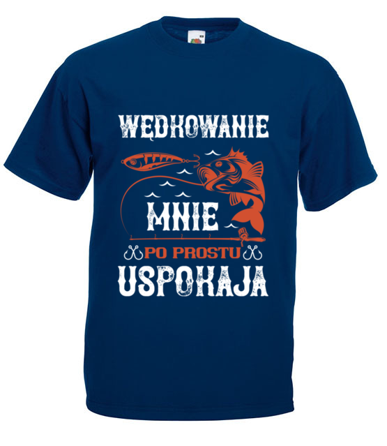 Wedkowanie koi nerwy koszulka z nadrukiem dla wedkarza mezczyzna jipi pl 1788 3