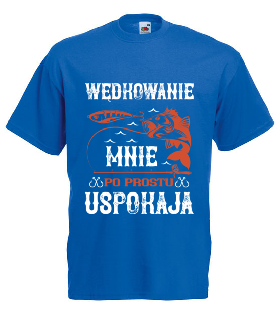 Wedkowanie koi nerwy koszulka z nadrukiem dla wedkarza mezczyzna jipi pl 1788 5