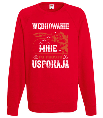 Wędkowanie koi nerwy - Bluza z nadrukiem - dla wędkarza - Męska