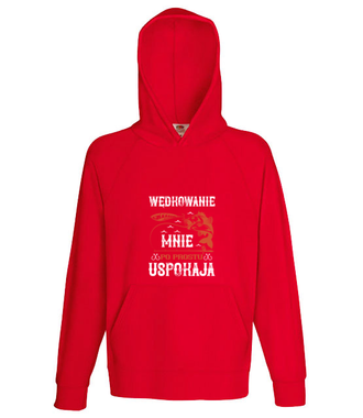 Wędkowanie koi nerwy - Bluza z nadrukiem - dla wędkarza - Męska z kapturem
