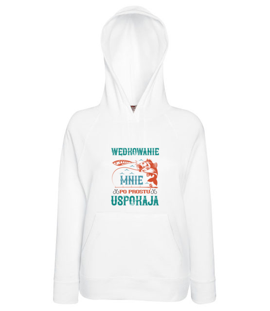 Wedkowanie koi nerwy bluza z nadrukiem dla wedkarza kobieta jipi pl 1787 145