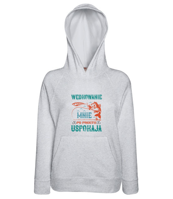 Wedkowanie koi nerwy bluza z nadrukiem dla wedkarza kobieta jipi pl 1787 148