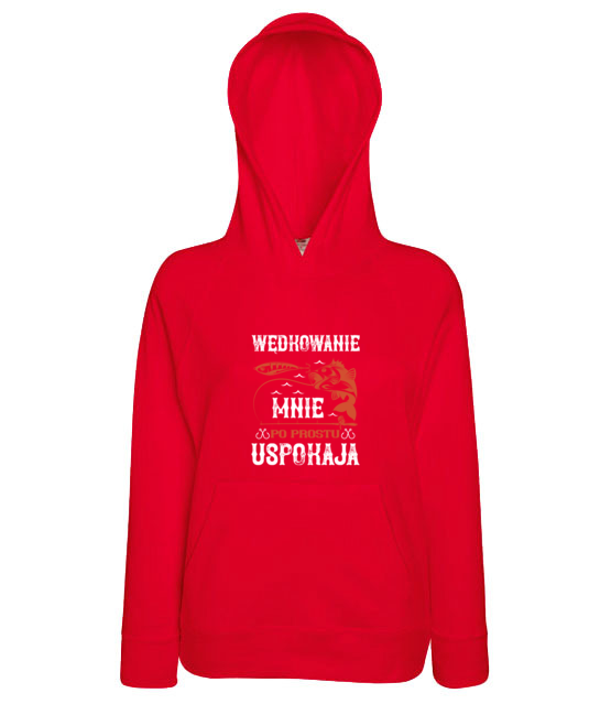 Wedkowanie koi nerwy bluza z nadrukiem dla wedkarza kobieta jipi pl 1788 146