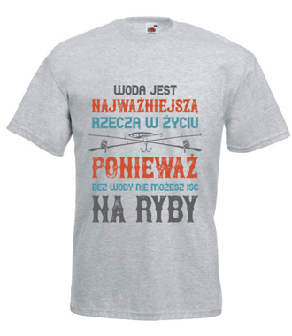 Wędkuj na wesoło - Koszulka z nadrukiem - dla wędkarza - Męska