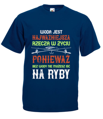 Wędkuj na wesoło - Koszulka z nadrukiem - dla wędkarza - Męska