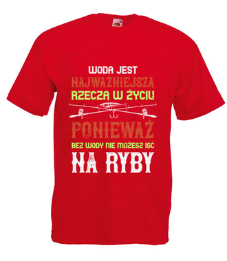 Wędkuj na wesoło - Koszulka z nadrukiem - dla wędkarza - Męska
