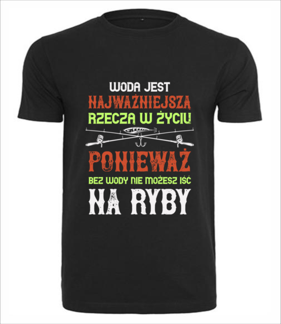 Wedkuj na wesolo koszulka z nadrukiem dla wedkarza mezczyzna jipi pl 1792 1
