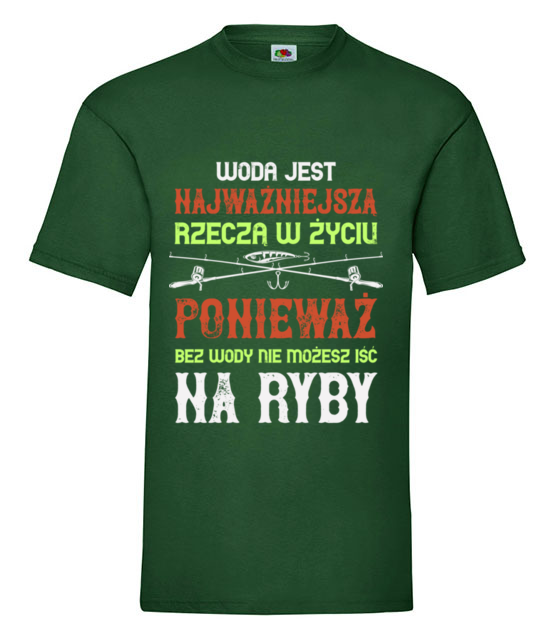 Wedkuj na wesolo koszulka z nadrukiem dla wedkarza mezczyzna jipi pl 1792 188