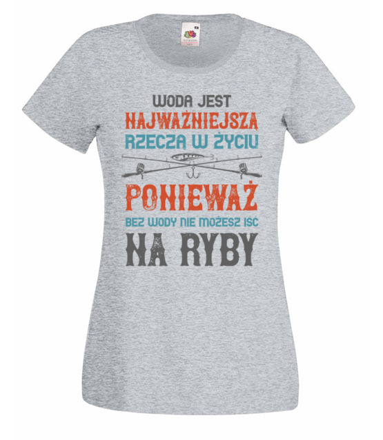 Wedkuj na wesolo koszulka z nadrukiem dla wedkarza kobieta jipi pl 1791 63