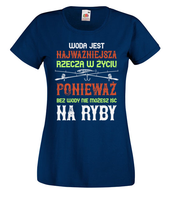Wedkuj na wesolo koszulka z nadrukiem dla wedkarza kobieta jipi pl 1792 62