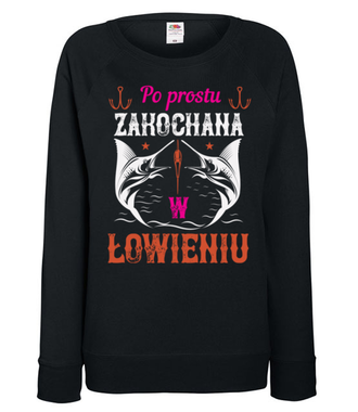 Kobieca koszulka wędkarska - Bluza z nadrukiem - dla wędkarza - Damska