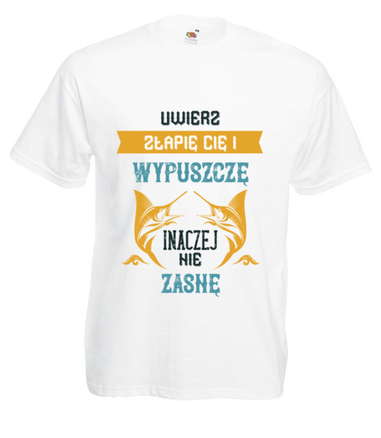Z wedkarskim poszanowaniem zycia koszulka z nadrukiem dla wedkarza mezczyzna jipi pl 1795 2