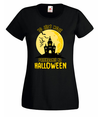 Efektowane przebranie - Koszulka z nadrukiem - Halloween - Damska
