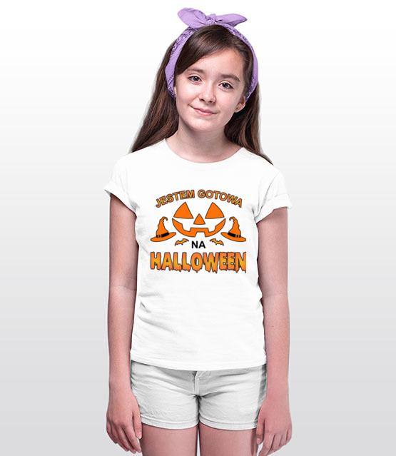 Zwarta i gotowa na halloween koszulka z nadrukiem halloween dziecko jipi pl 1813 89