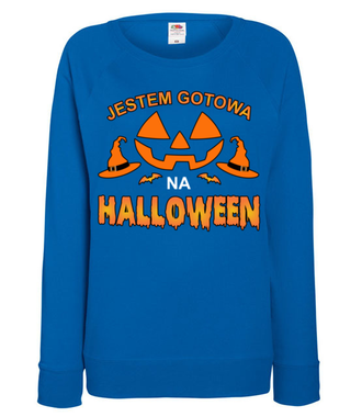 Zwarta i gotowa na Halloween - Bluza z nadrukiem - Halloween - Damska