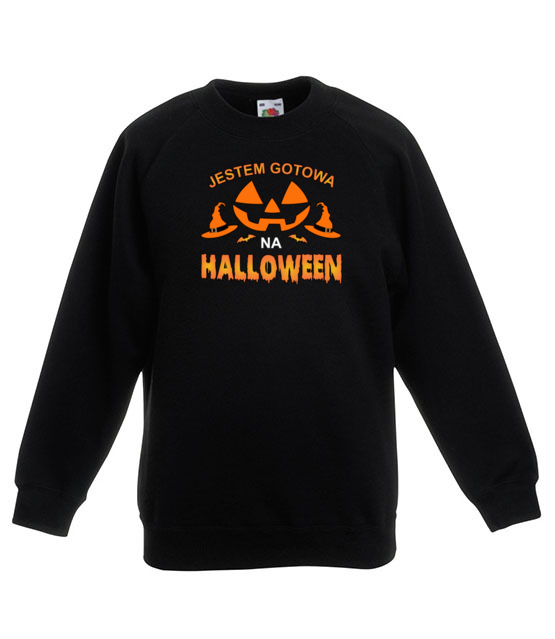 Zwarta i gotowa na halloween bluza z nadrukiem halloween dziecko jipi pl 1814 124