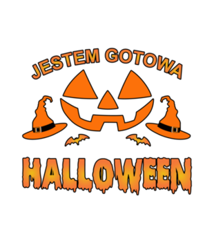 Zwarta i gotowa na Halloween - Torba z nadrukiem - Halloween - Gadżety
