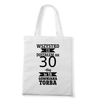 Torba z dystansem na prezent - Torba z nadrukiem - Urodziny - Gadżety